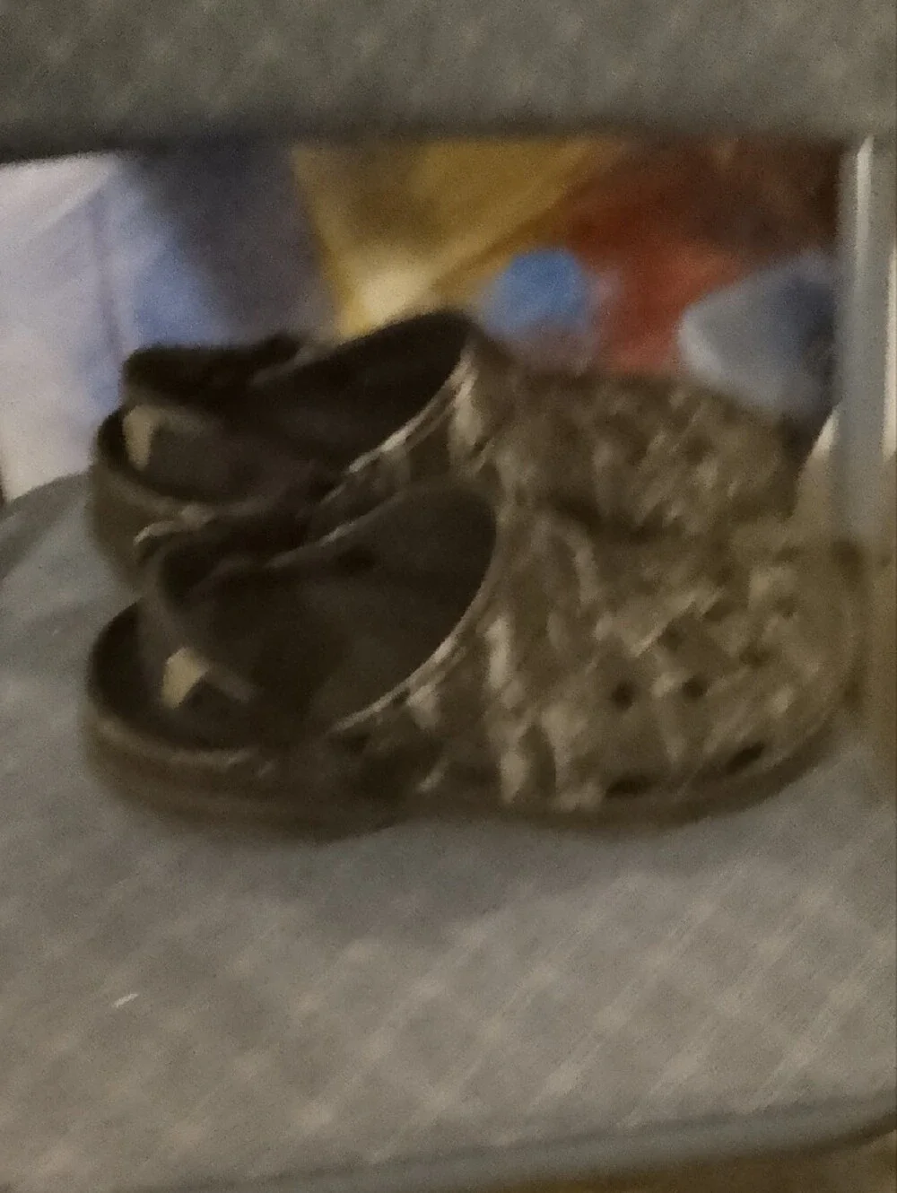 Men  Slip-On Clog in Camouflage Gray - Unbranded